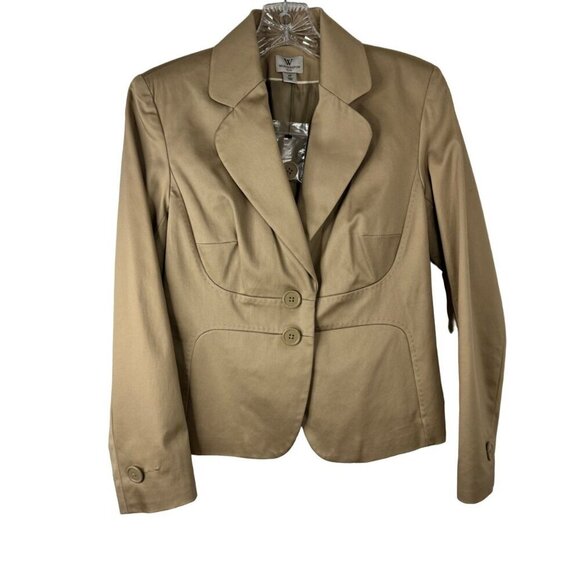 Worthington Jackets & Blazers - Worthington Petite NEW Career Office Blazer Jacket Beige Tan Lined Size 4P
